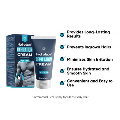 Hydroface Depilation Cream | Hair Removal for Men